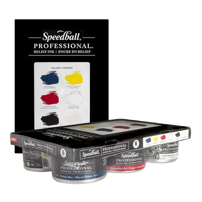 Speedball Professional Relief Ink 6 Colour Set