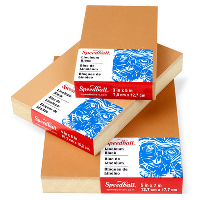 Speedball Lino Block, Tan 4 x 6in (10.2 x 15.2cm)
