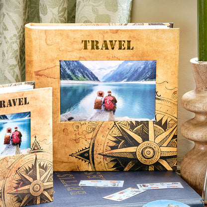 Kenro Holiday Compass memo travel photo album, 200 photos 6x4