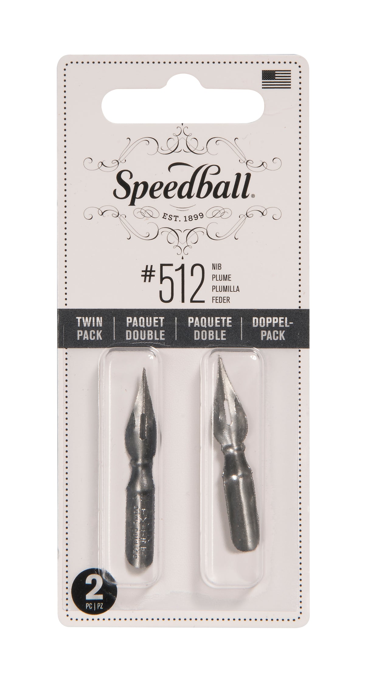 Speedball #512 Pen Nib, Twin Pack