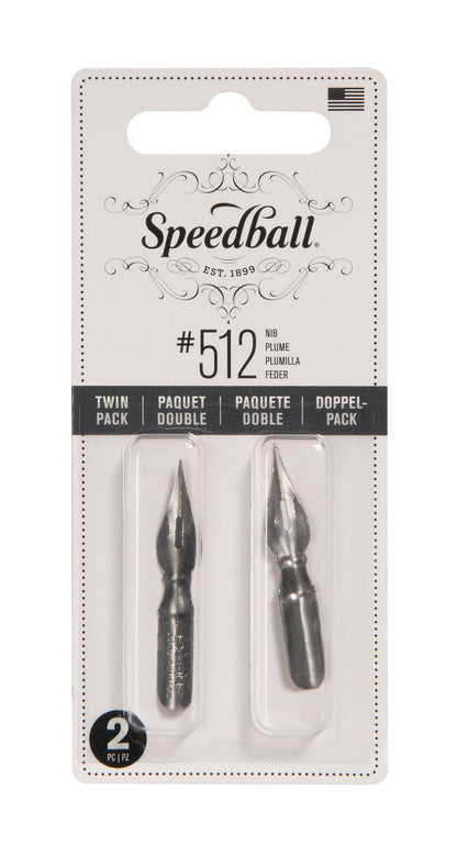Speedball #512 Pen Nib, Twin Pack