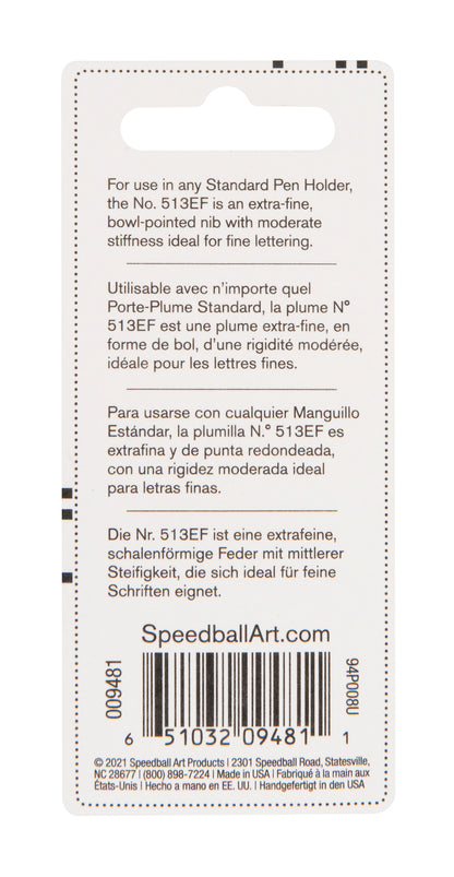 Speedball #513EF Pen Nib, Twin Pack