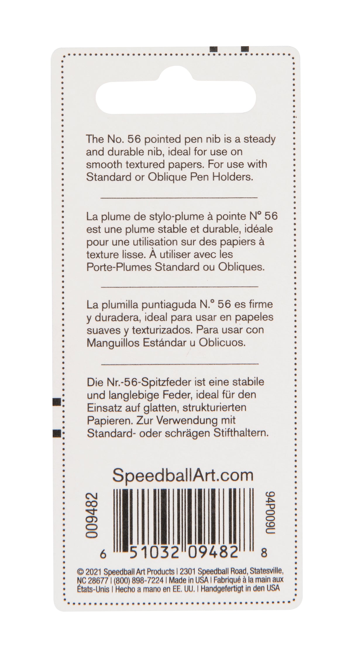Speedball #56 Pen Nib, Twin Pack