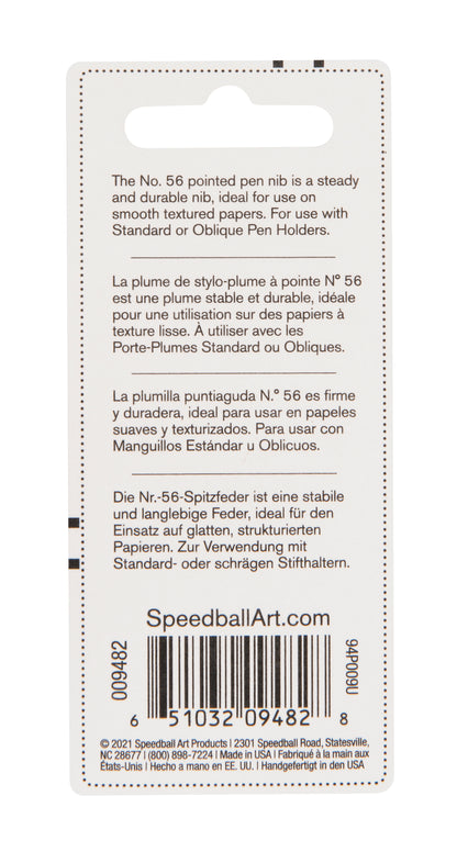 Speedball #56 Pen Nib, Twin Pack