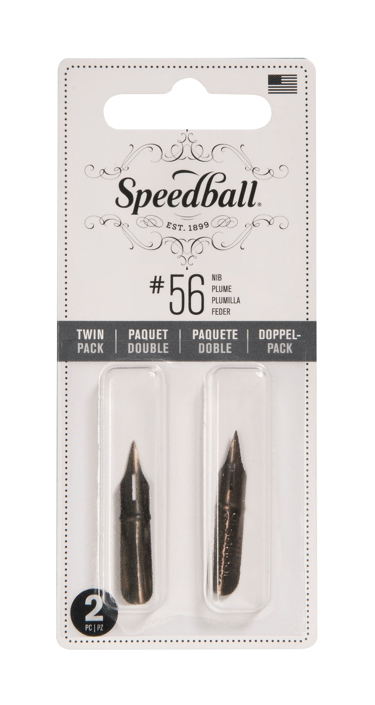 Speedball #56 Pen Nib, Twin Pack
