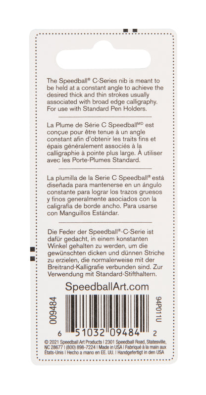 Speedball C-2 Lettering Pen Nib, Twin Pack