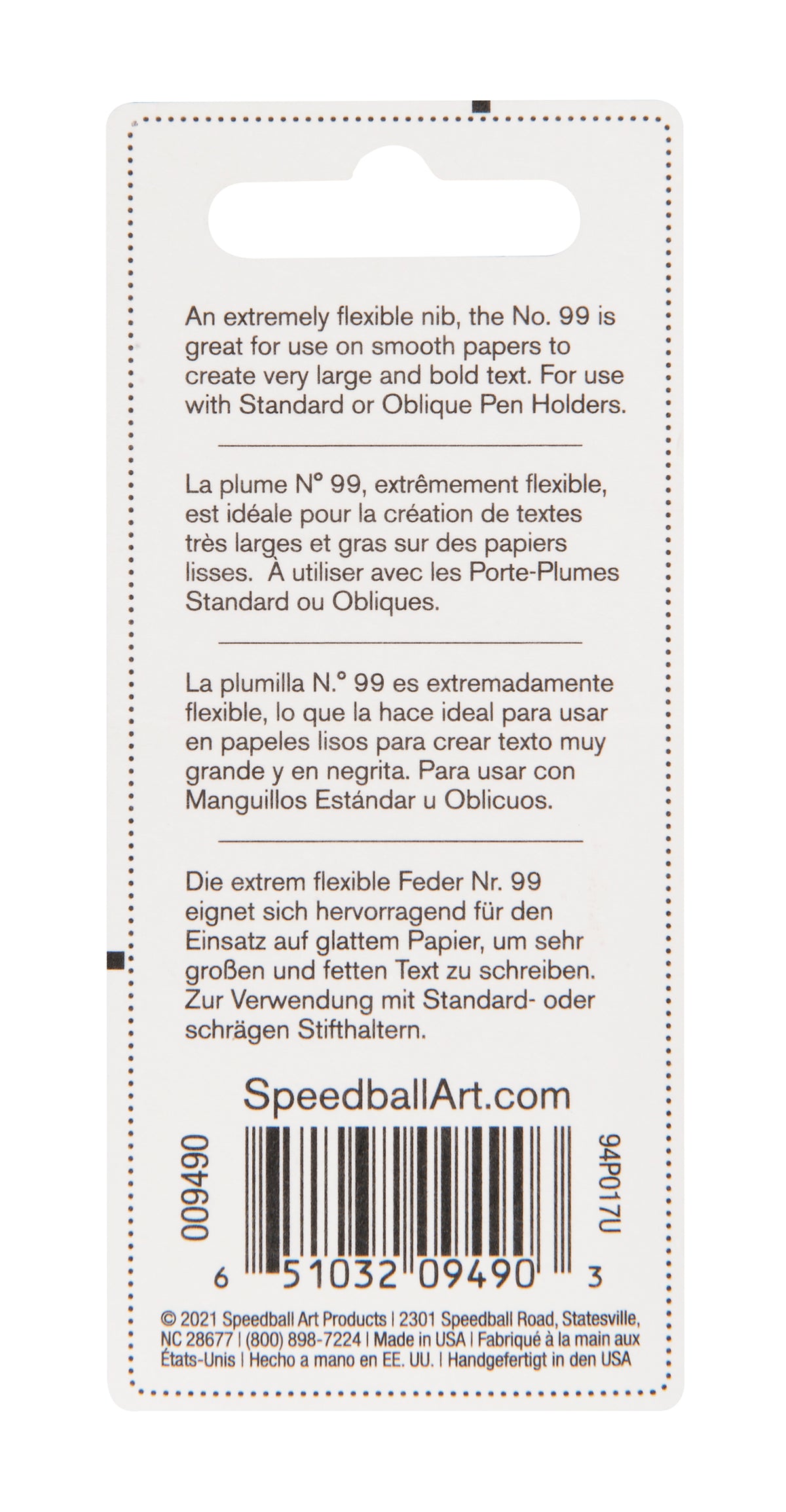 Speedball #99 Pen Nib, Twin Pack