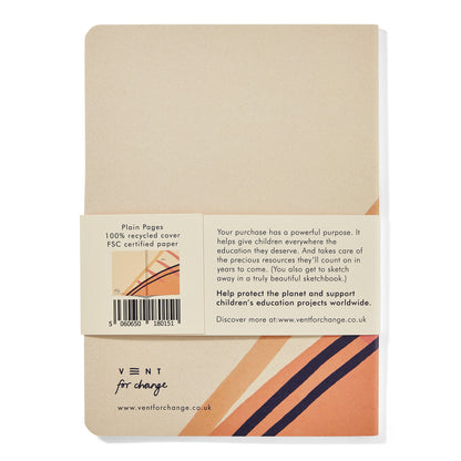 VENT IDEAS A5 Recycled Sketchbook – Pink