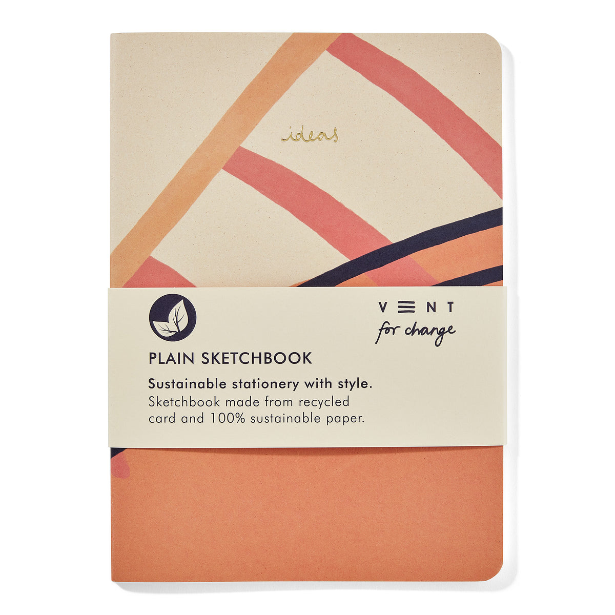 VENT IDEAS A5 Recycled Sketchbook – Pink