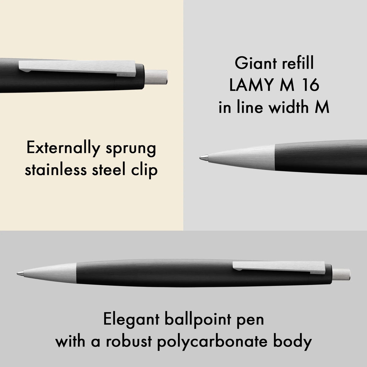 LAMY 2000 Ballpoint Pen – Black