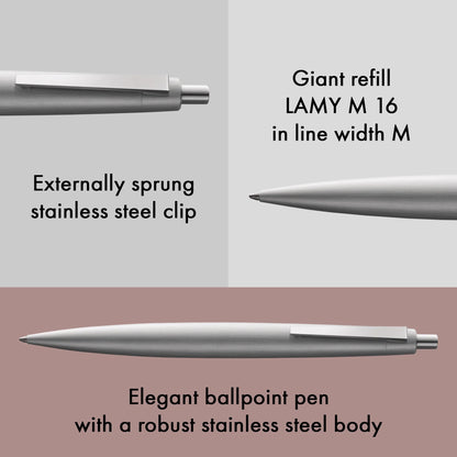 LAMY 2000 M Ballpoint Pen – Stainless Steel