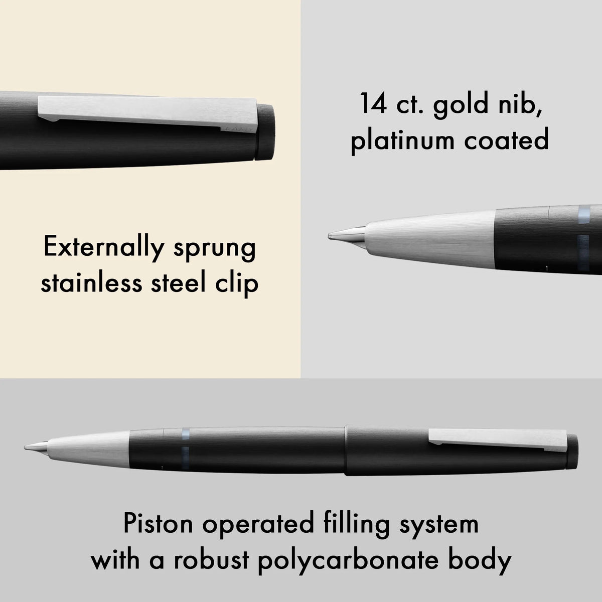 LAMY 2000 Fountain Pen – Black
