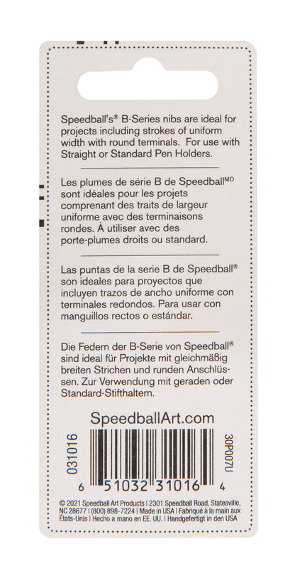 Speedball B-5 and B-6 Lettering Pen Nibs, Card of 2