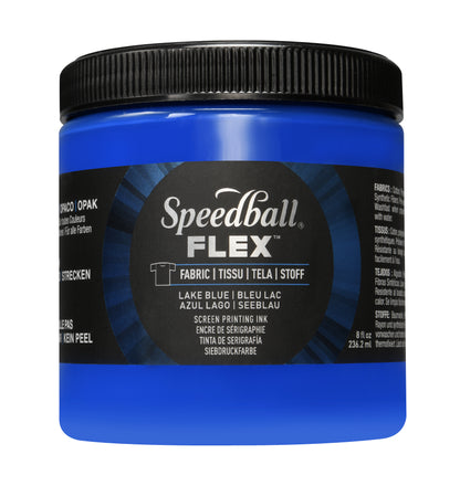 Speedball Flex Fabric Screen Printing Ink 236ml – Lake Blue