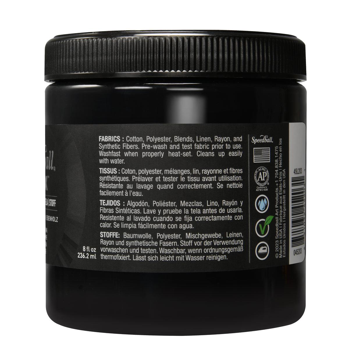 Speedball Flex Fabric Screen Printing Ink 236ml – Ebony