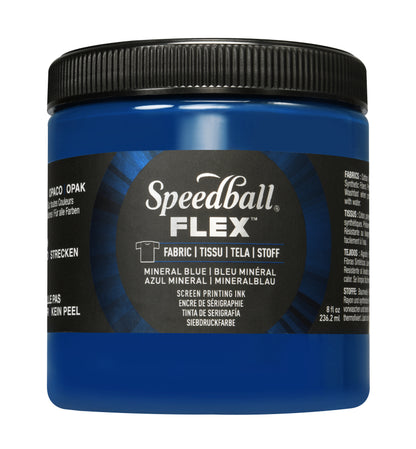 Speedball Flex Fabric Screen Printing Ink 236ml – Mineral Blue