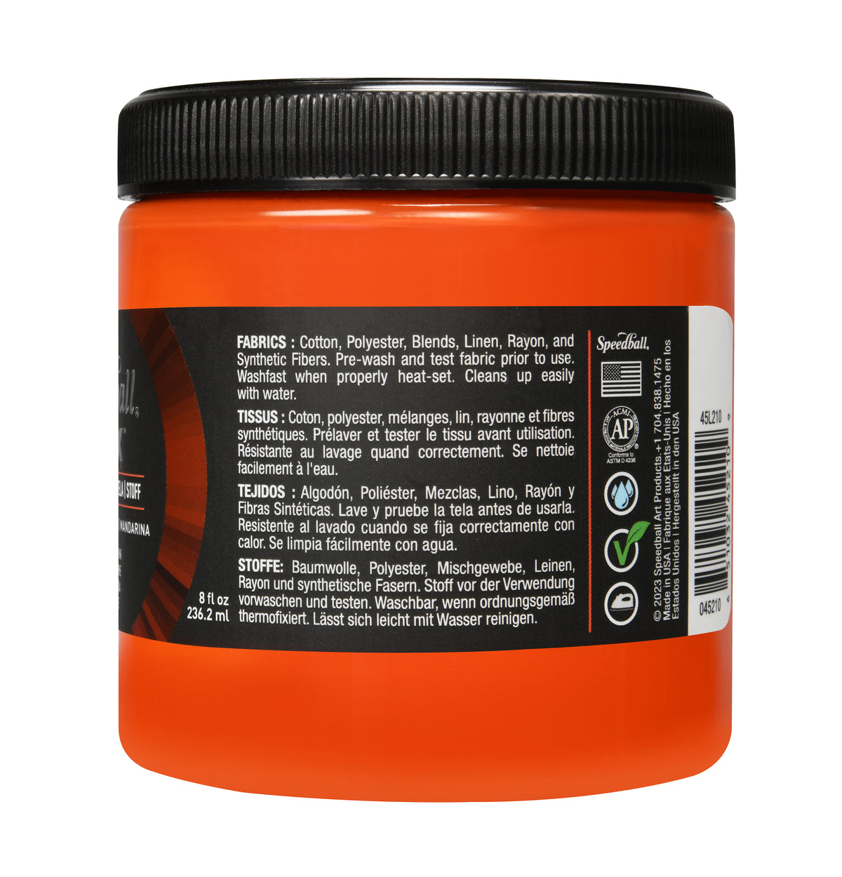 Speedball Flex Fabric Screen Printing Ink 236ml – Mandarin