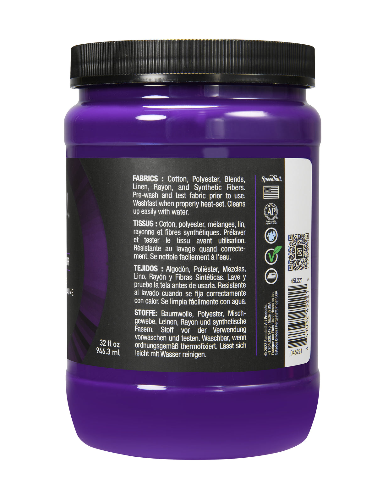 Speedball Flex Fabric Screen Printing Ink 946ml – Bright Plum