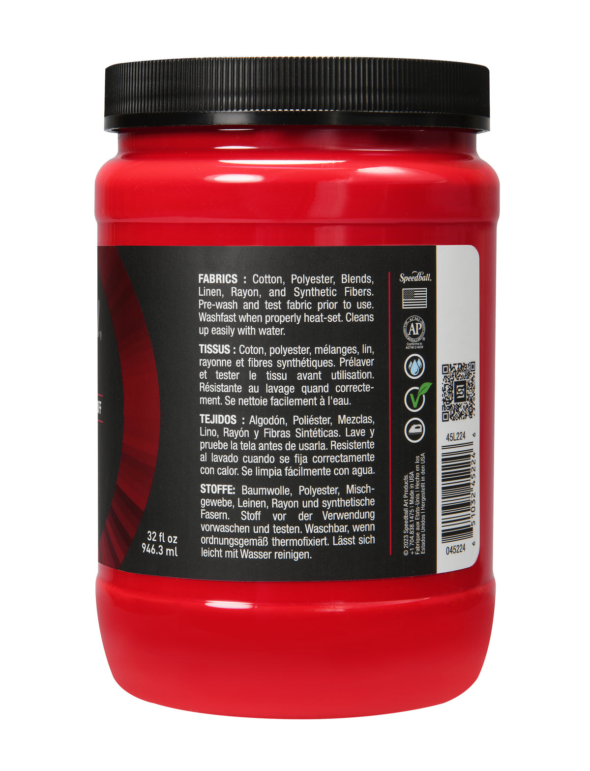 Speedball Flex Fabric Screen Printing Ink 946ml – Chili Pepper