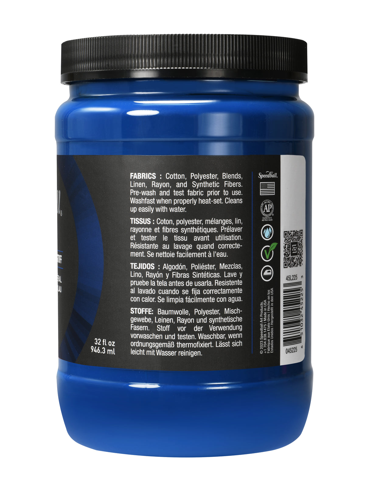 Speedball Flex Fabric Screen Printing Ink 946ml – Mineral Blue