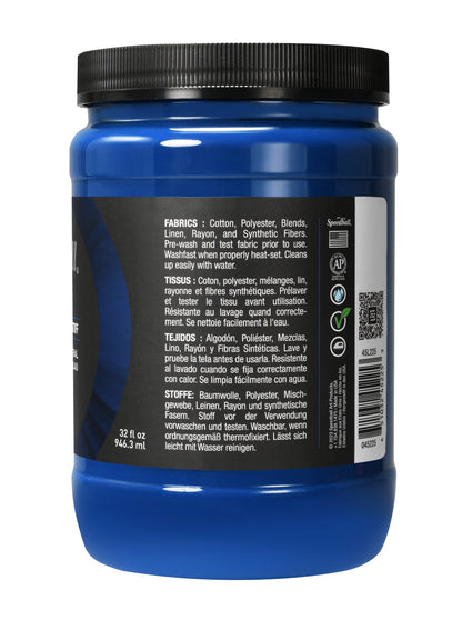 Speedball Flex Fabric Screen Printing Ink 946ml – Mineral Blue