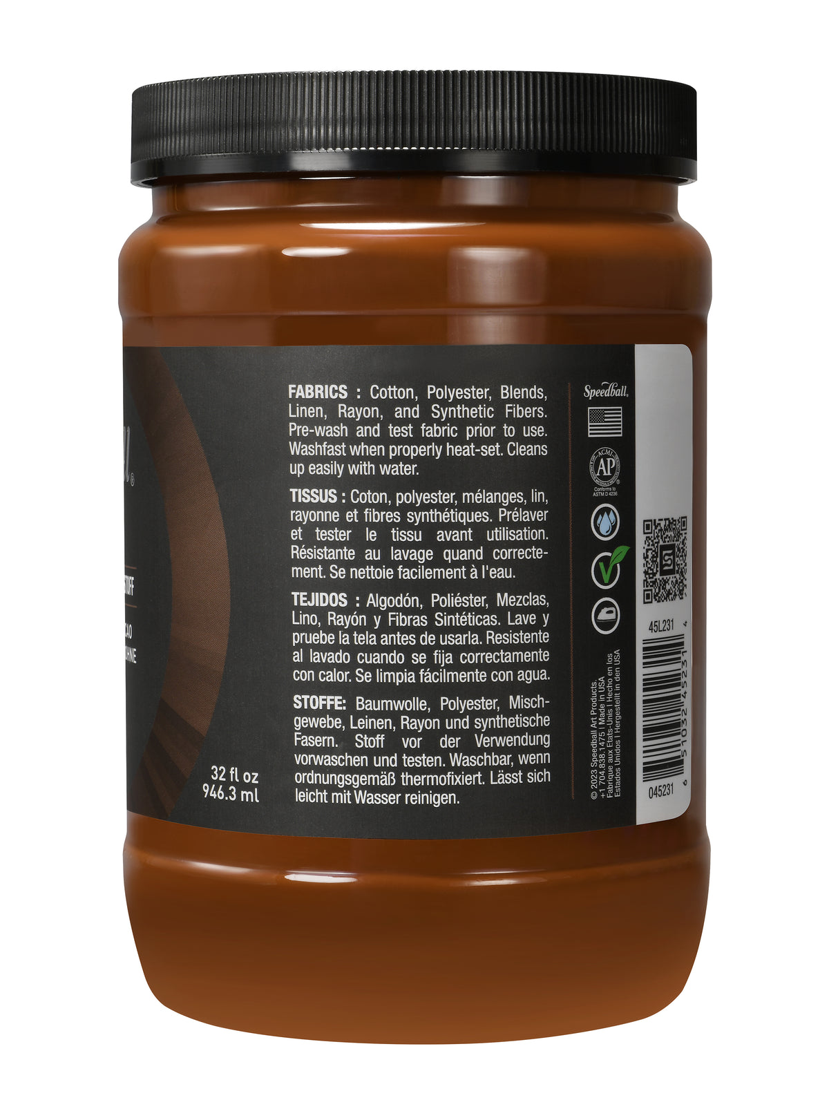 Speedball Flex Fabric Screen Printing Ink 946ml – Cocoa Bean