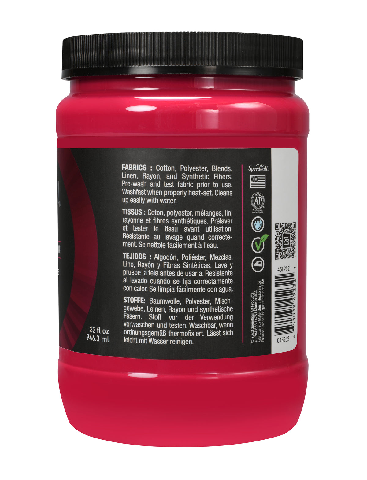 Speedball Flex Fabric Screen Printing Ink 946ml – Fuchsia