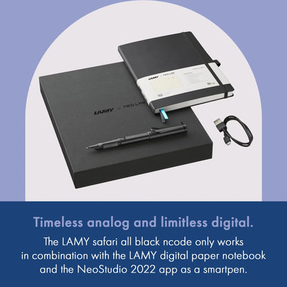 LAMY Safari All Black Ncode Smartpen & Digital Paper Set