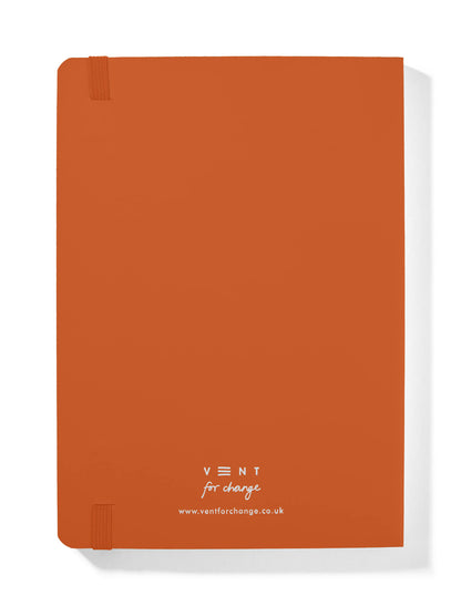 VENT Make a Mark A5 Recycled Leather Lined Notebook – Burnt Orange