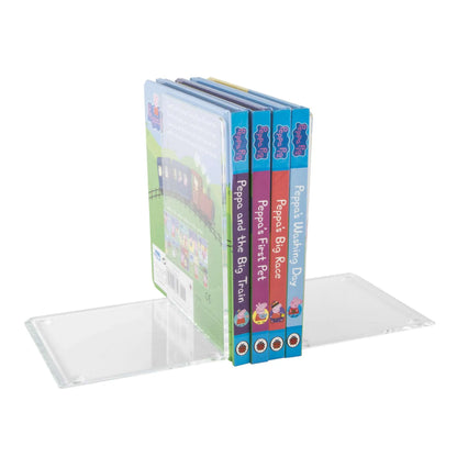 Clear Acrylic Bookends – Pack of Two | ABE-1