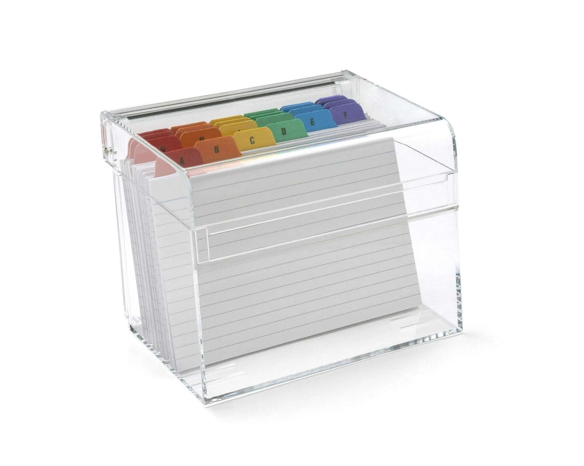 Clear Acrylic 6 x 4-inch Index Box | AIBOX-R