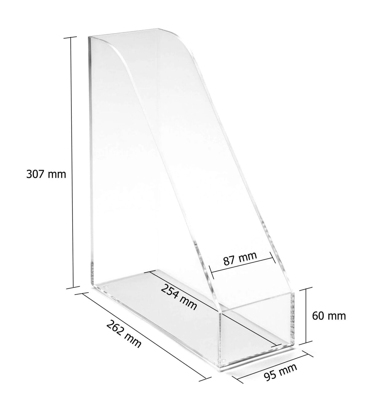 Clear Acrylic Magazine Rack | 3244A