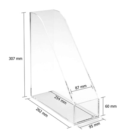 Clear Acrylic Magazine Rack | 3244A