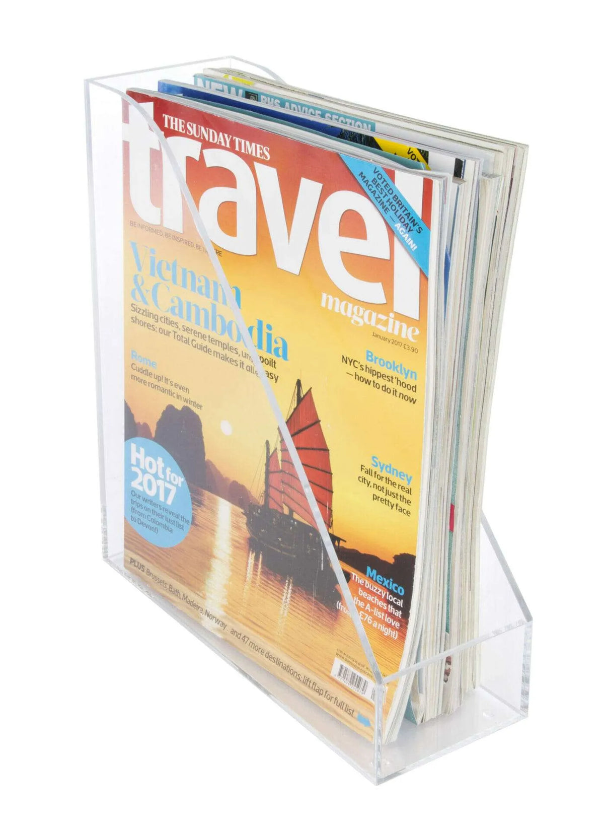 Clear Acrylic Magazine Rack | 3244A