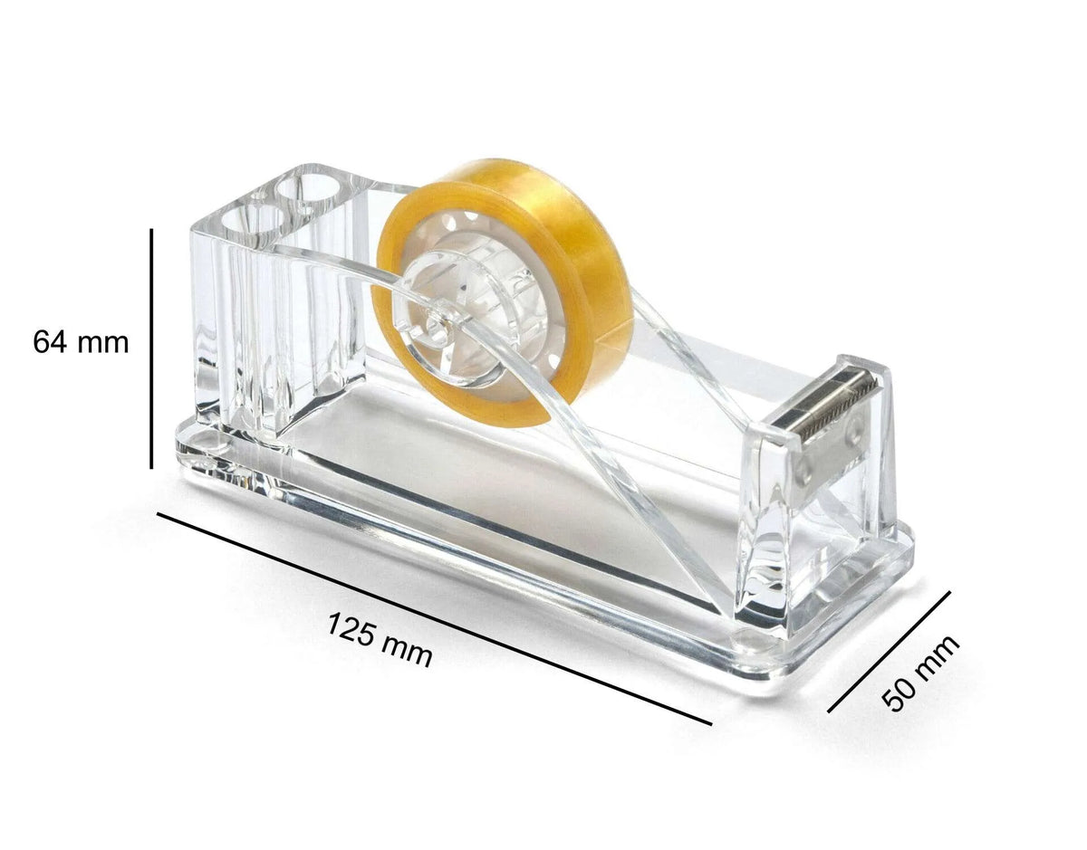 Clear Acrylic Tape Holder with Tape | 3036