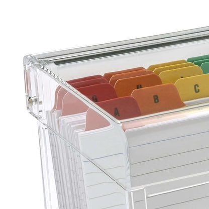 Clear Acrylic 5 x 3-inch Index Box | AIBOX-S