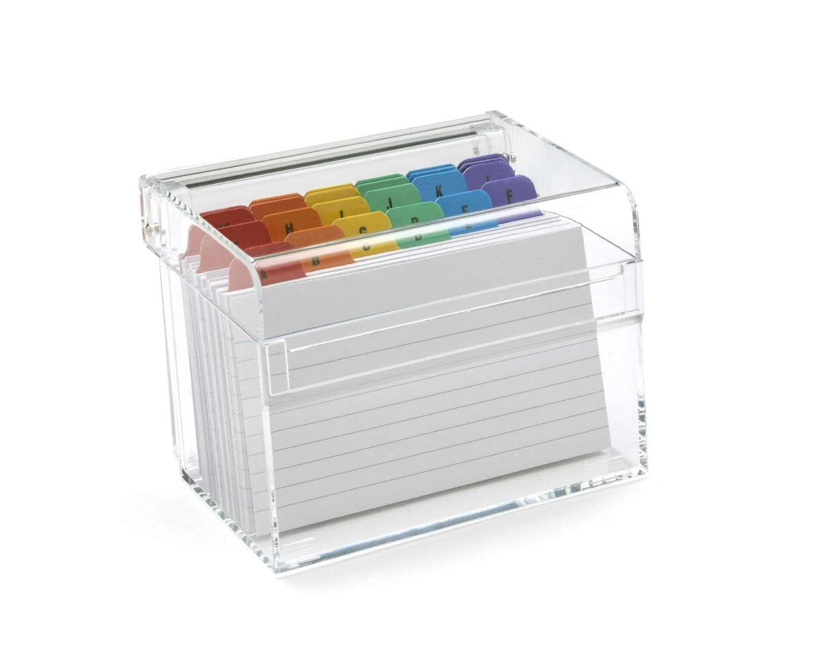 Clear Acrylic 5 x 3-inch Index Box | AIBOX-S