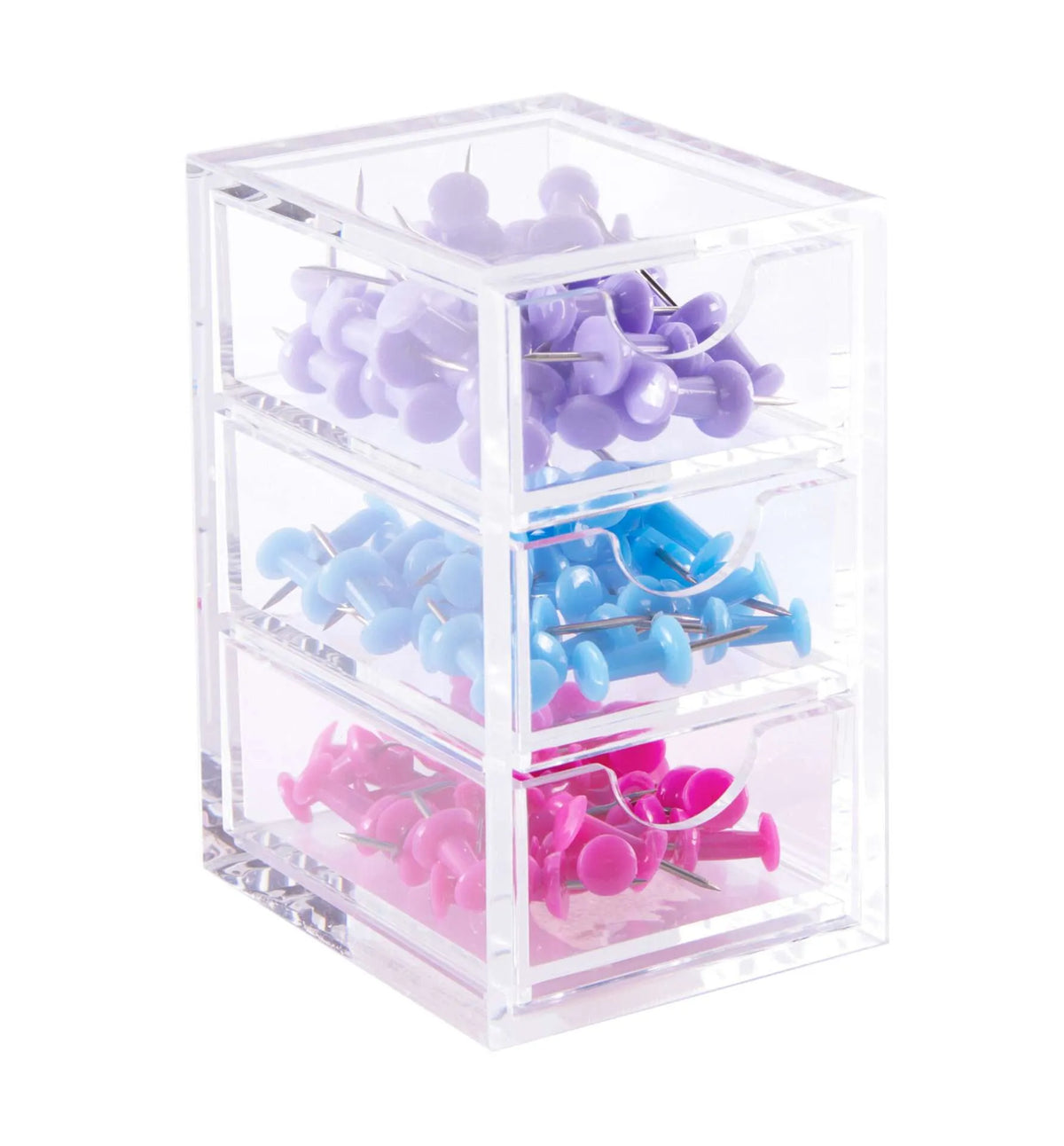 Clear Acrylic X-Small Triple Drawer | A3274