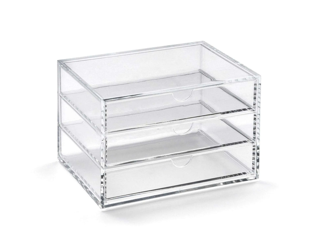 Clear Acrylic Three-Drawer Chest | A3276
