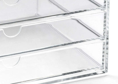 Clear Acrylic Large Three-Drawer Chest, A5 (Landscape) | A3277