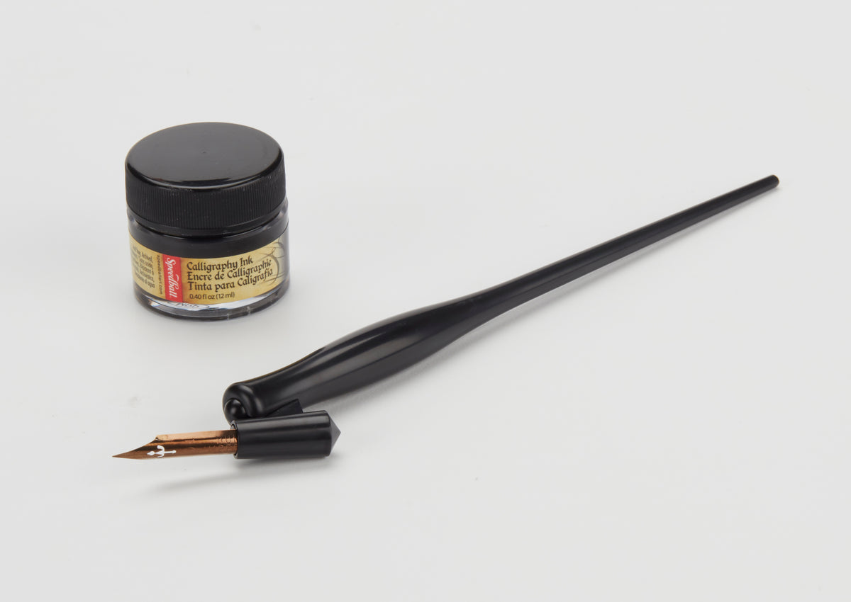 Speedball Oblique Pen and Ink Set, Carded