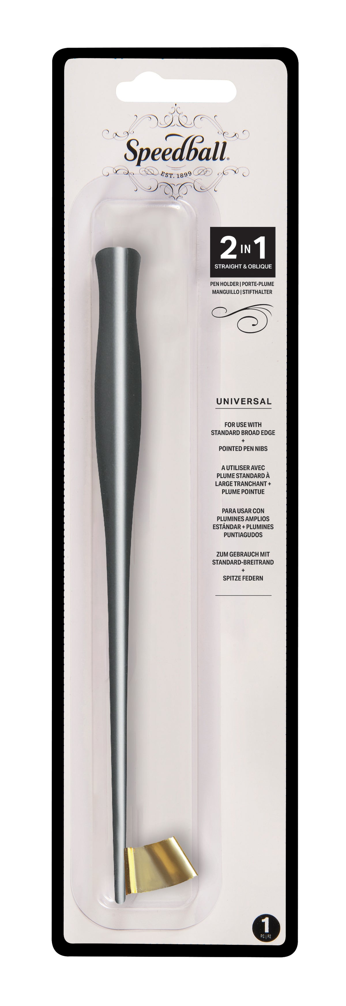 Speedball 2-in-1 Pen Holder – Gunmetal