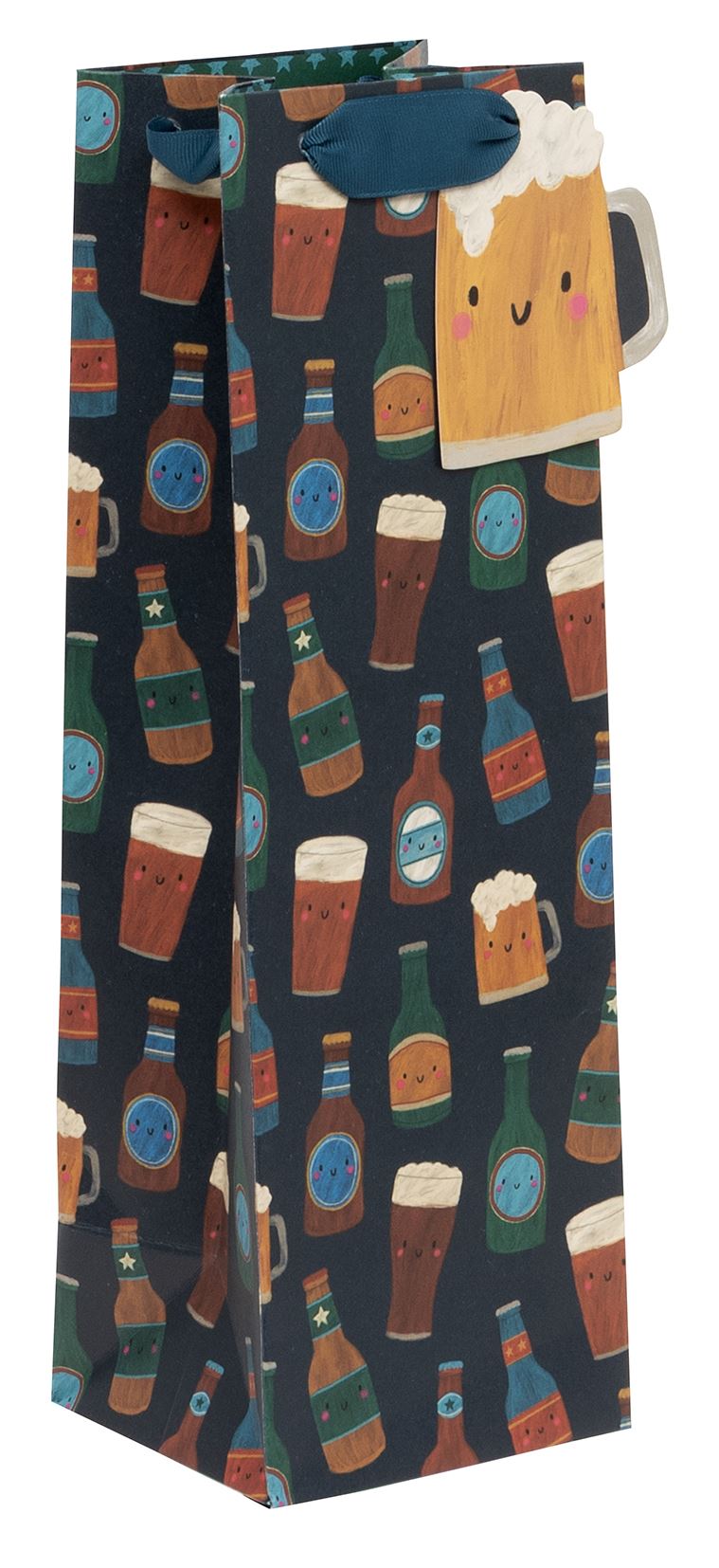 Beers Bottle Gift Bag by Kate McFarlane
