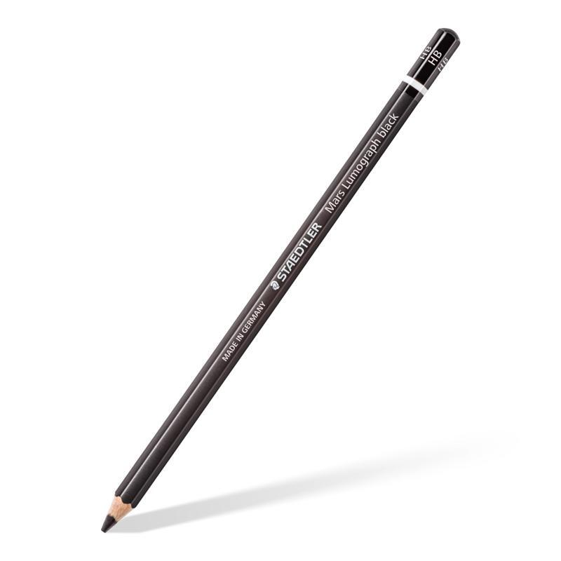 Staedtler Mars Lumograph Black pencil HB in use