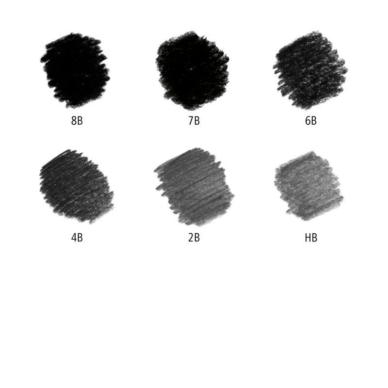 Staedtler Mars Lumograph Black Pencil 100B – Tin of 6 Assorted Degrees – image 3