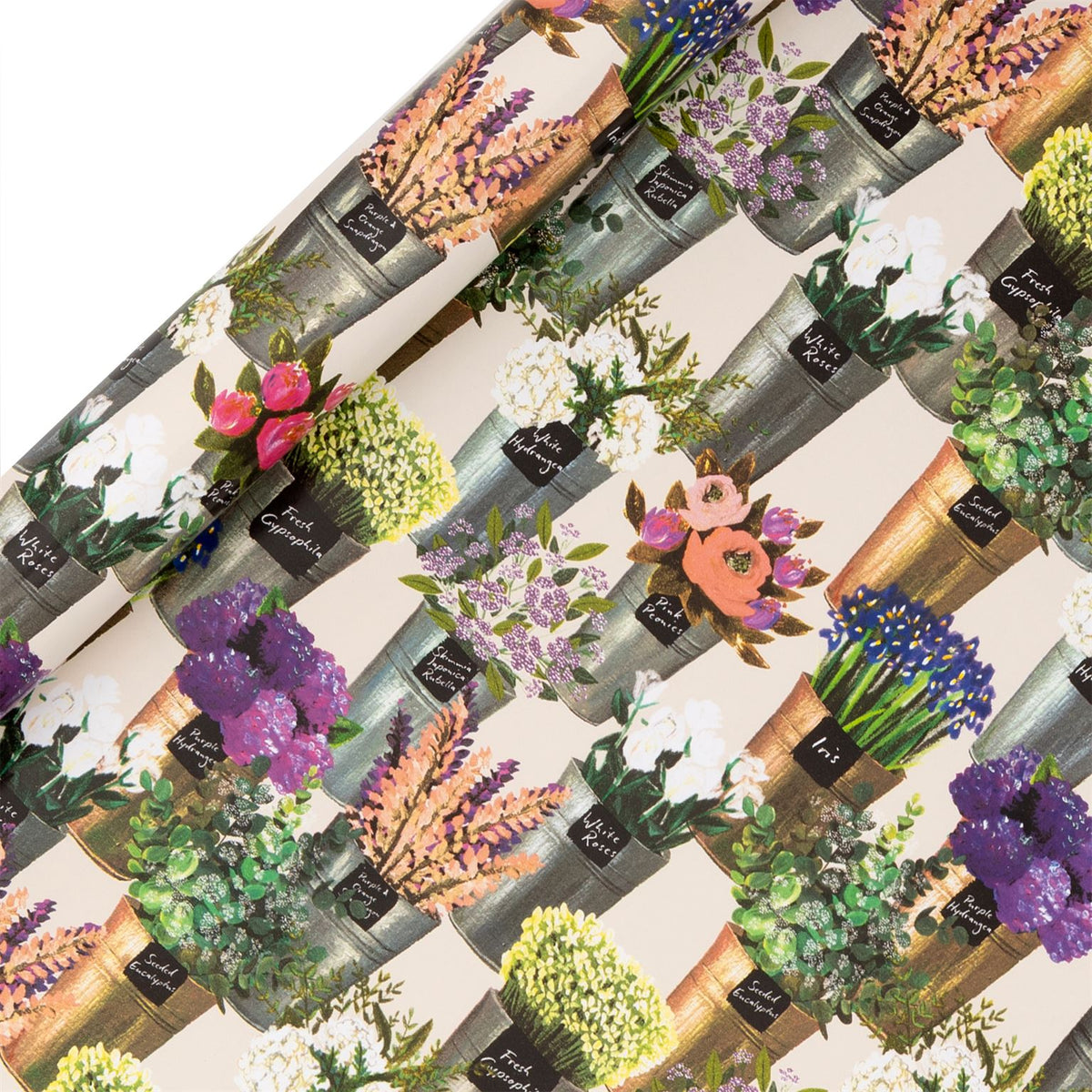 Flower Market Wrapping Paper Roll (4m) by Stephanie Davies