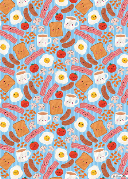 Glick Gift Wrap (Single Sheet) - Fry Up Friends