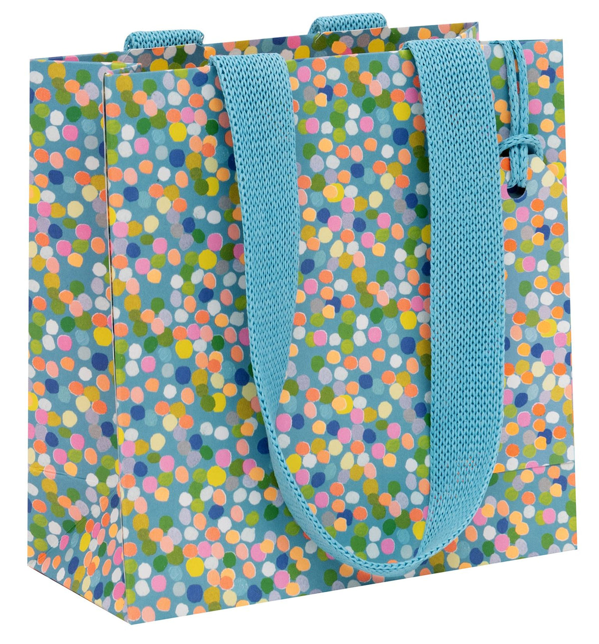 Dotty Blue Small Gift Bag by Paper Salad