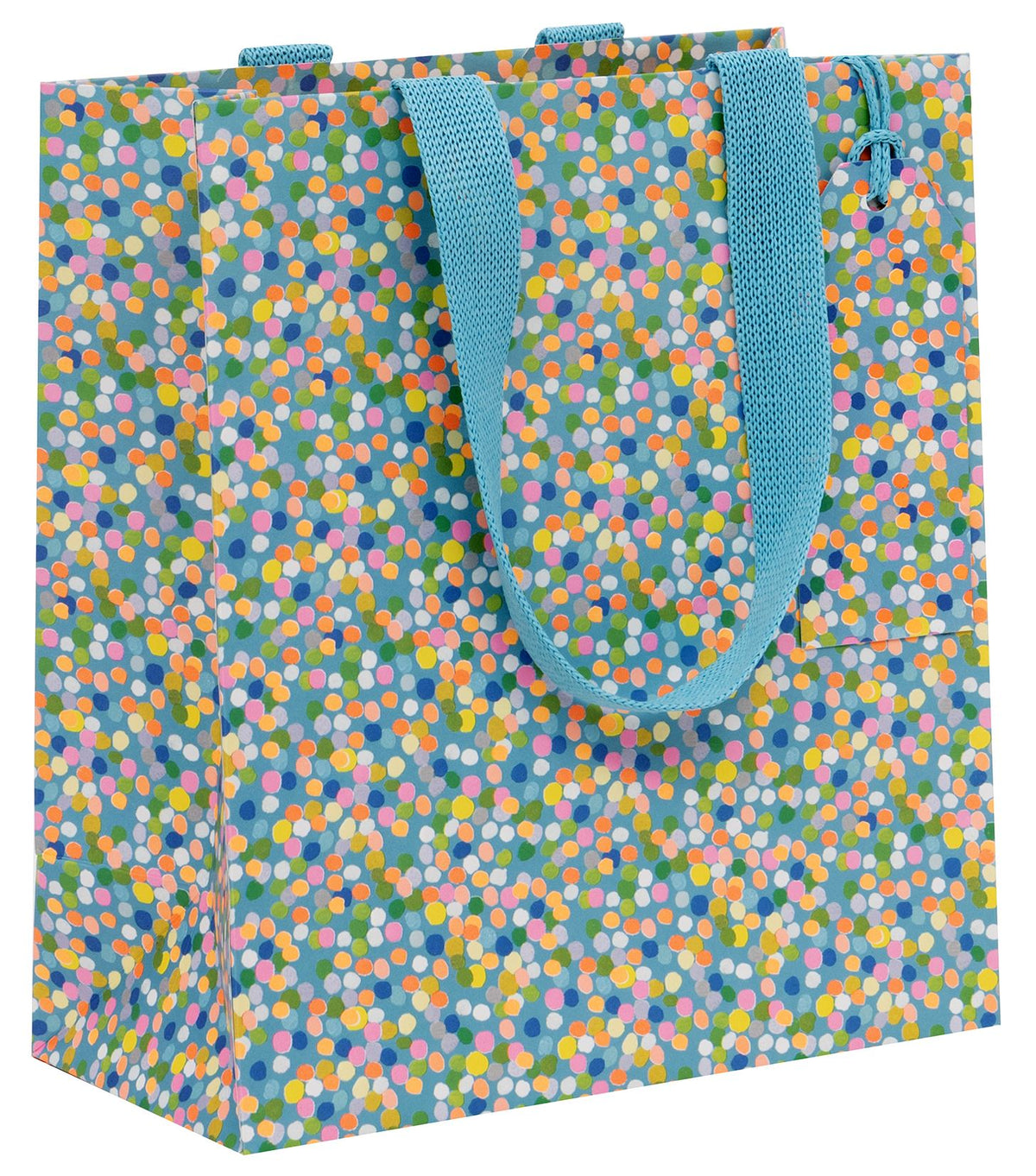 Dotty Blue Medium Gift Bag by Paper Salad