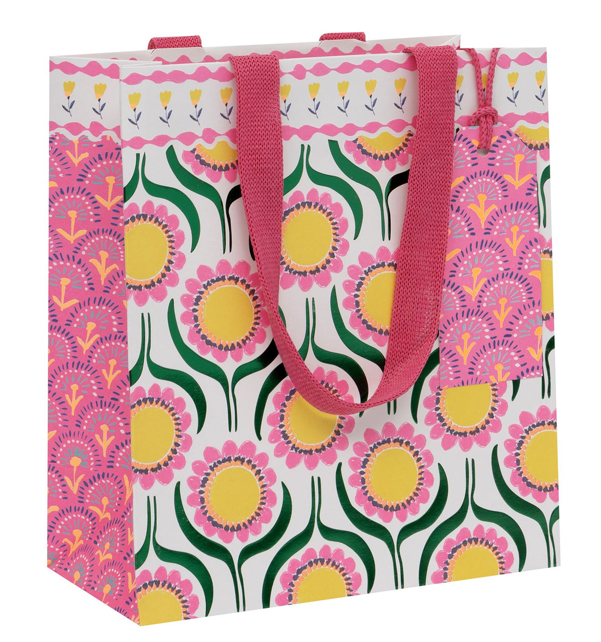 Floral Fusion Medium Gift Bag by Paper Salad
